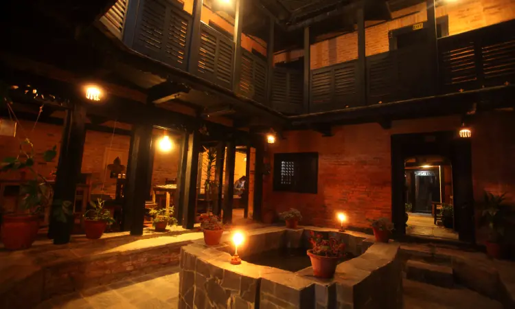 Night view of Gaun Ghar hotel
