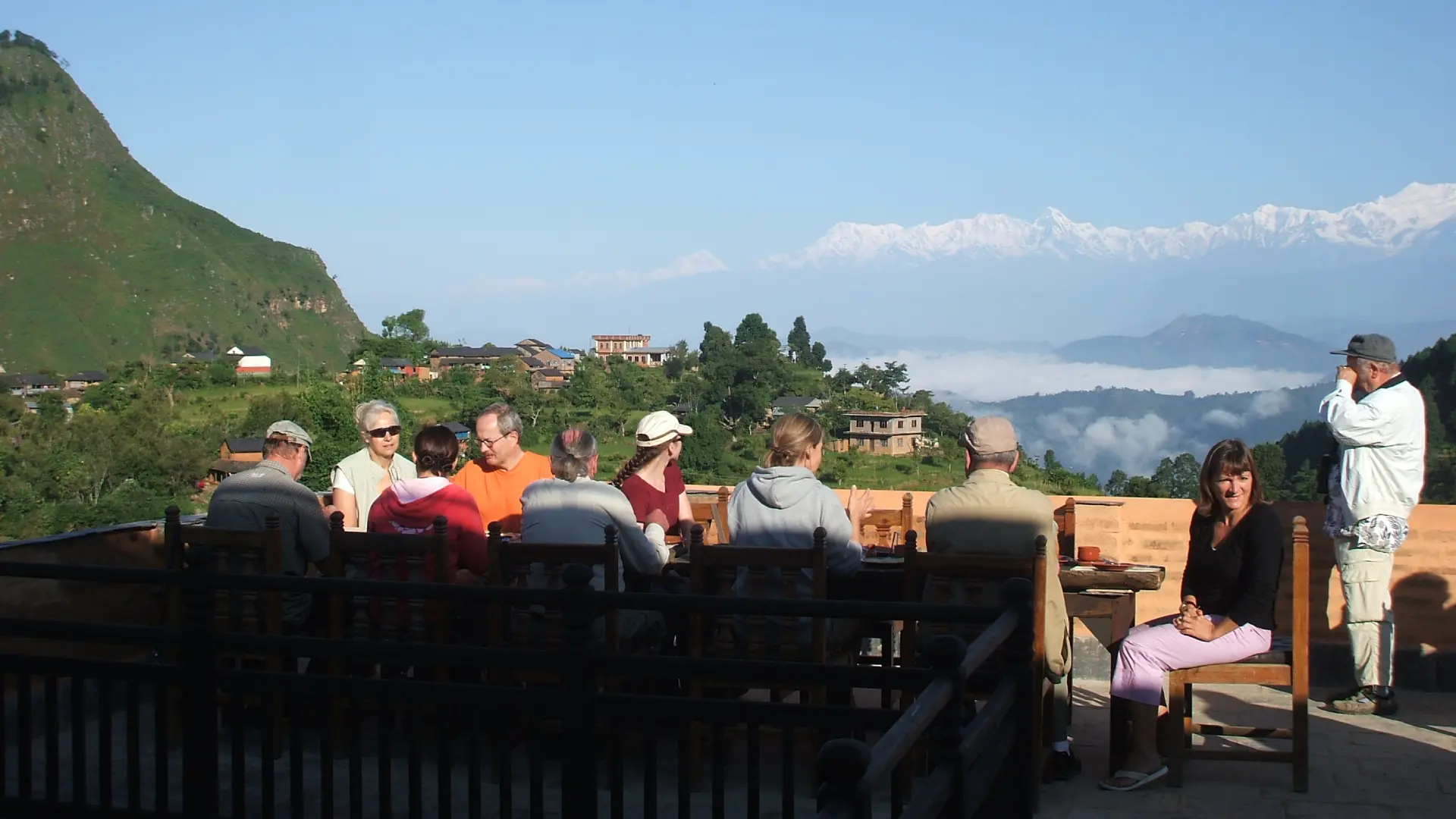 Tourist enjoying at Gaun Ghar
